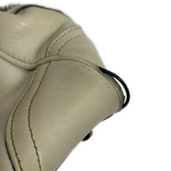 COACH Hampton Leather Satchel 8A69 Beige Leather - Handbag - Picture 5 of 9